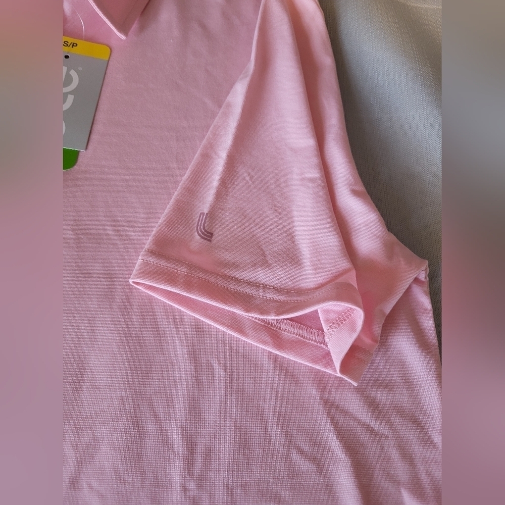 Lole Mens Light Pink Polo Shirt, Size Small - Picture 6 of 6
